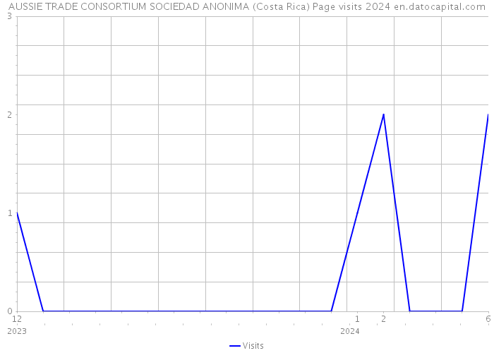 AUSSIE TRADE CONSORTIUM SOCIEDAD ANONIMA (Costa Rica) Page visits 2024 
