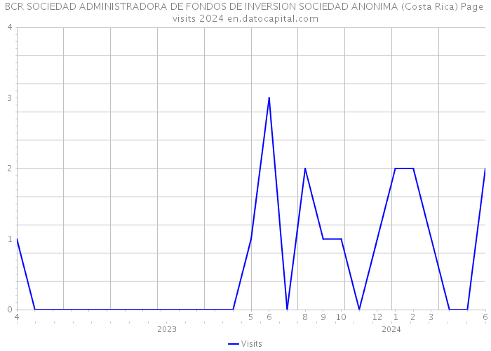 BCR SOCIEDAD ADMINISTRADORA DE FONDOS DE INVERSION SOCIEDAD ANONIMA (Costa Rica) Page visits 2024 