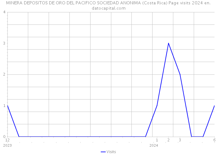 MINERA DEPOSITOS DE ORO DEL PACIFICO SOCIEDAD ANONIMA (Costa Rica) Page visits 2024 