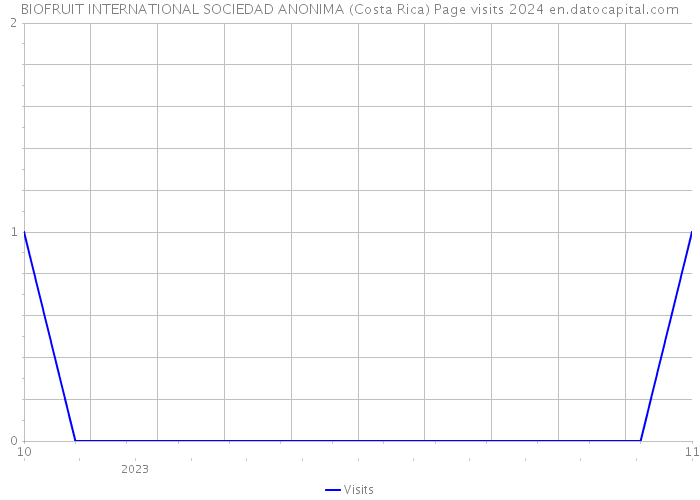 BIOFRUIT INTERNATIONAL SOCIEDAD ANONIMA (Costa Rica) Page visits 2024 