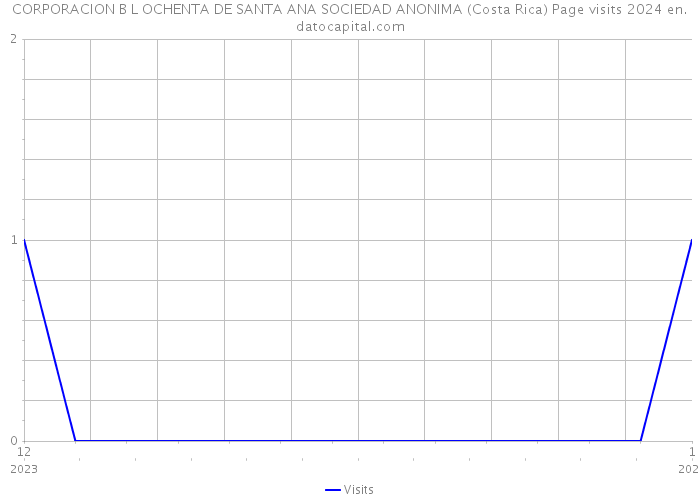 CORPORACION B L OCHENTA DE SANTA ANA SOCIEDAD ANONIMA (Costa Rica) Page visits 2024 