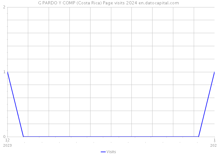 G PARDO Y COMP (Costa Rica) Page visits 2024 
