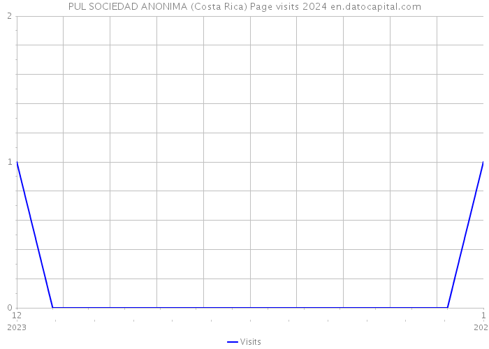 PUL SOCIEDAD ANONIMA (Costa Rica) Page visits 2024 