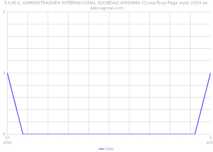 S.A.M.G. ADMINISTRADORA INTERNACIONAL SOCIEDAD ANONIMA (Costa Rica) Page visits 2024 