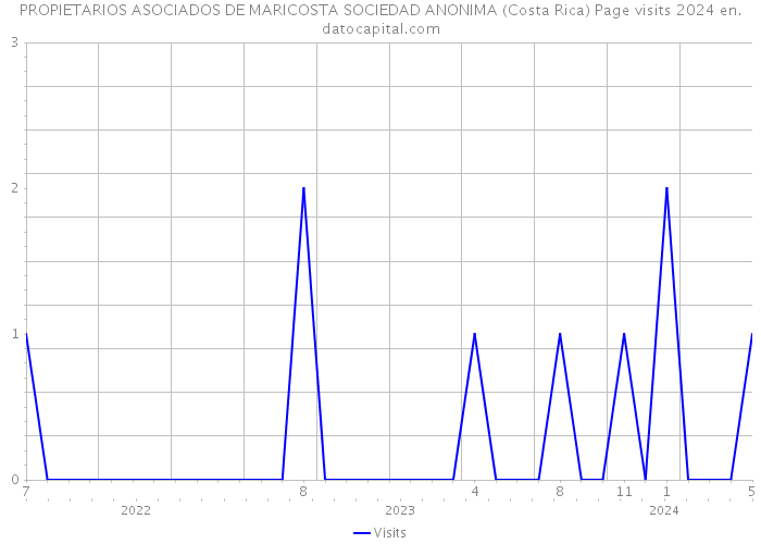 PROPIETARIOS ASOCIADOS DE MARICOSTA SOCIEDAD ANONIMA (Costa Rica) Page visits 2024 