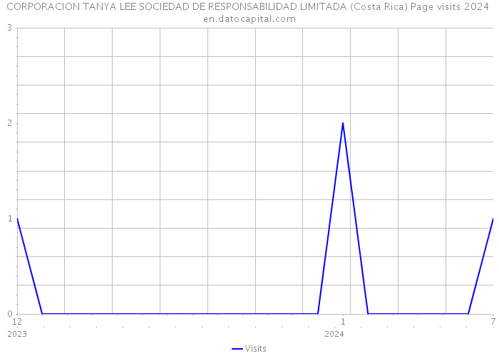 CORPORACION TANYA LEE SOCIEDAD DE RESPONSABILIDAD LIMITADA (Costa Rica) Page visits 2024 
