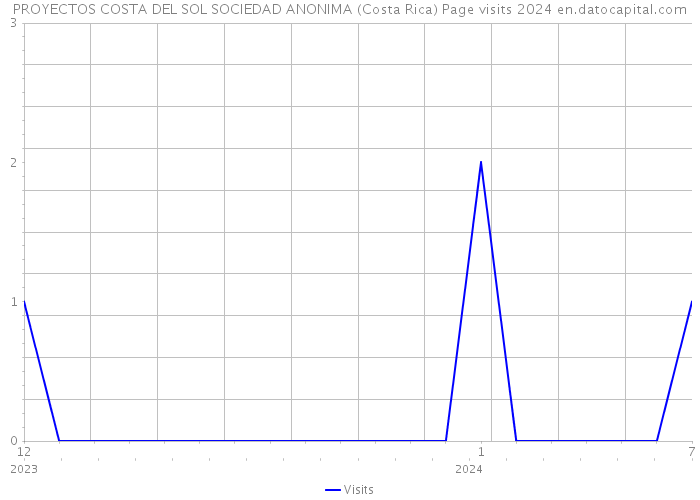 PROYECTOS COSTA DEL SOL SOCIEDAD ANONIMA (Costa Rica) Page visits 2024 