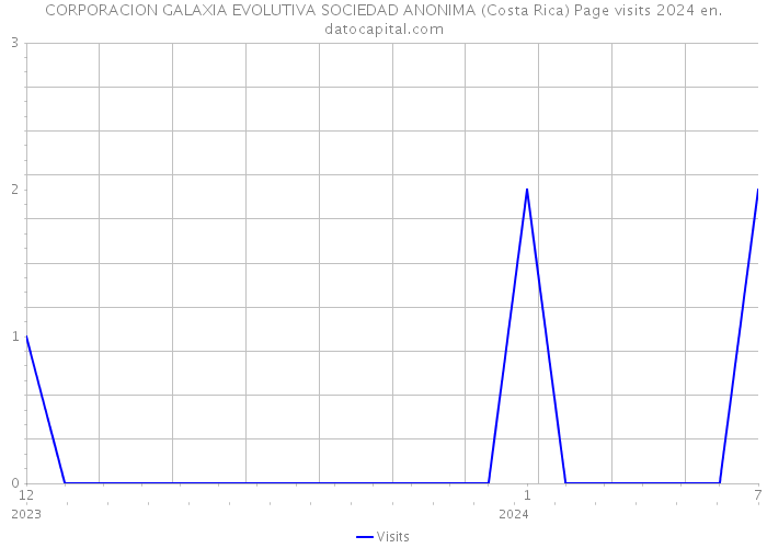 CORPORACION GALAXIA EVOLUTIVA SOCIEDAD ANONIMA (Costa Rica) Page visits 2024 