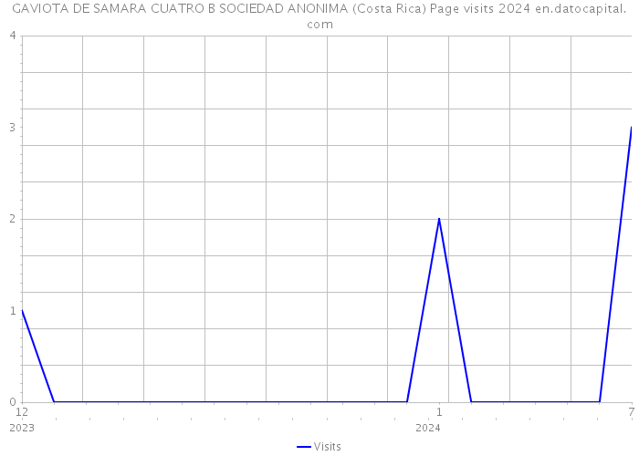 GAVIOTA DE SAMARA CUATRO B SOCIEDAD ANONIMA (Costa Rica) Page visits 2024 