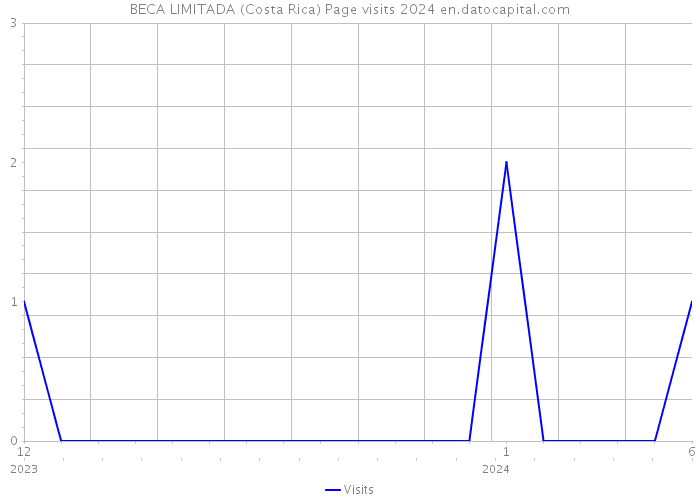 BECA LIMITADA (Costa Rica) Page visits 2024 