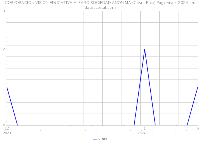 CORPORACION VISION EDUCATIVA ALFARO SOCIEDAD ANONIMA (Costa Rica) Page visits 2024 