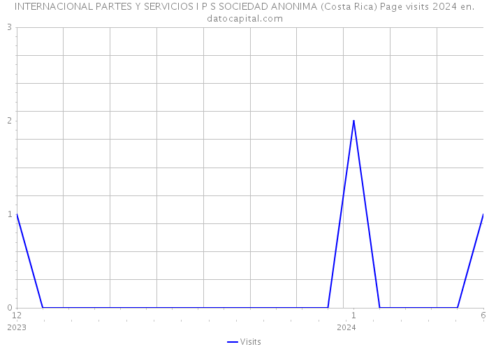 INTERNACIONAL PARTES Y SERVICIOS I P S SOCIEDAD ANONIMA (Costa Rica) Page visits 2024 