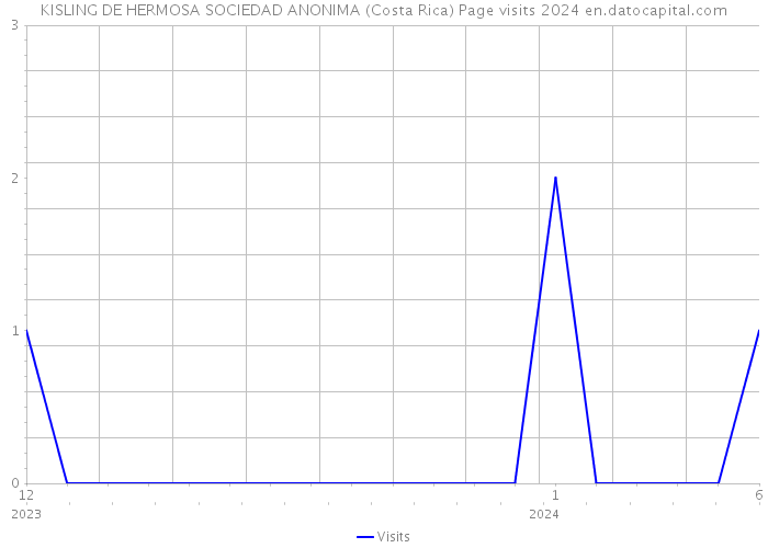 KISLING DE HERMOSA SOCIEDAD ANONIMA (Costa Rica) Page visits 2024 