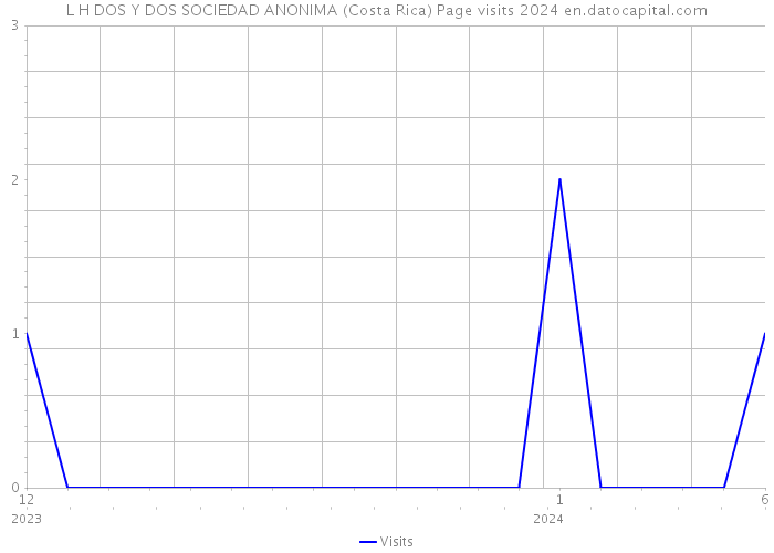 L H DOS Y DOS SOCIEDAD ANONIMA (Costa Rica) Page visits 2024 