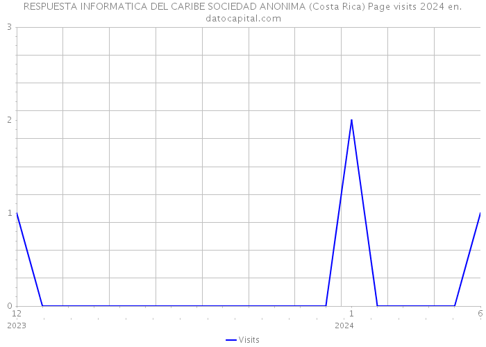 RESPUESTA INFORMATICA DEL CARIBE SOCIEDAD ANONIMA (Costa Rica) Page visits 2024 