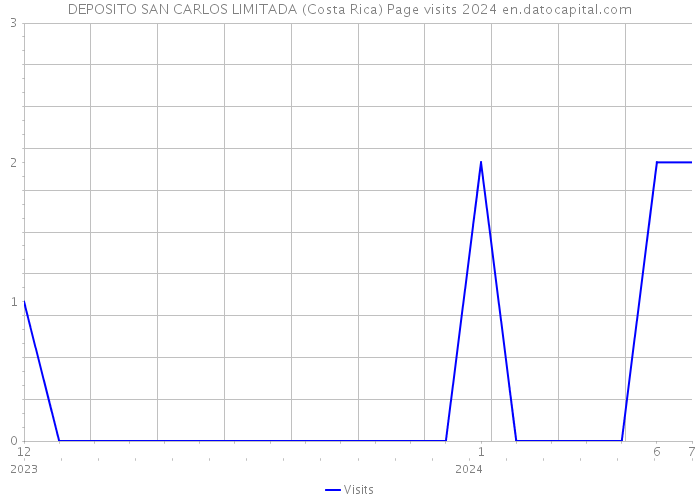 DEPOSITO SAN CARLOS LIMITADA (Costa Rica) Page visits 2024 