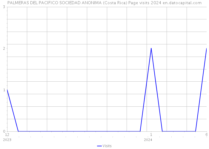 PALMERAS DEL PACIFICO SOCIEDAD ANONIMA (Costa Rica) Page visits 2024 