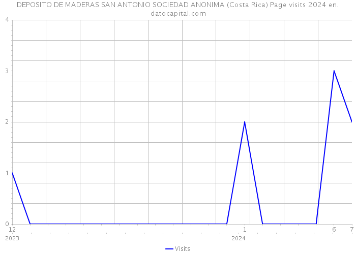 DEPOSITO DE MADERAS SAN ANTONIO SOCIEDAD ANONIMA (Costa Rica) Page visits 2024 