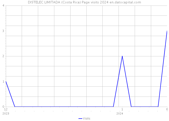 DISTELEC LIMITADA (Costa Rica) Page visits 2024 