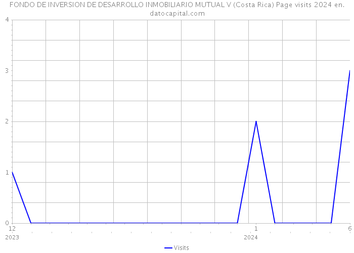 FONDO DE INVERSION DE DESARROLLO INMOBILIARIO MUTUAL V (Costa Rica) Page visits 2024 