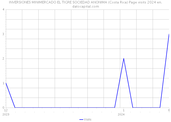 INVERSIONES MINIMERCADO EL TIGRE SOCIEDAD ANONIMA (Costa Rica) Page visits 2024 