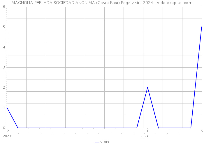 MAGNOLIA PERLADA SOCIEDAD ANONIMA (Costa Rica) Page visits 2024 