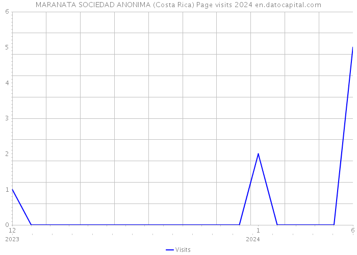 MARANATA SOCIEDAD ANONIMA (Costa Rica) Page visits 2024 