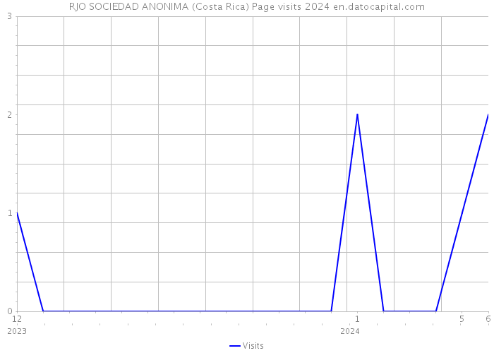 RJO SOCIEDAD ANONIMA (Costa Rica) Page visits 2024 