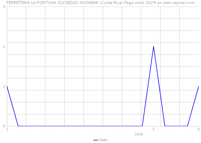 FERRETERIA LA FORTUNA SOCIEDAD ANONIMA (Costa Rica) Page visits 2024 