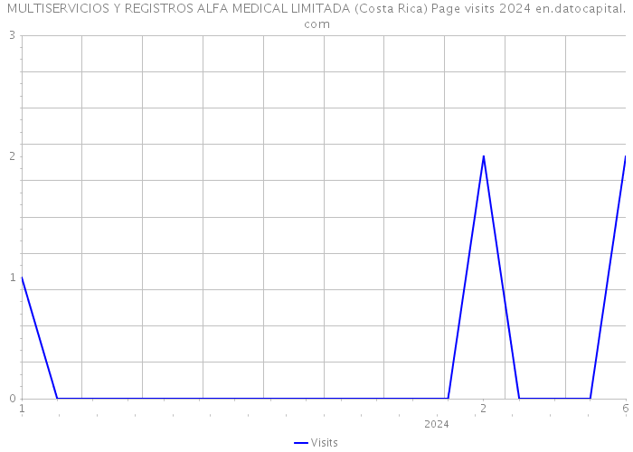 MULTISERVICIOS Y REGISTROS ALFA MEDICAL LIMITADA (Costa Rica) Page visits 2024 
