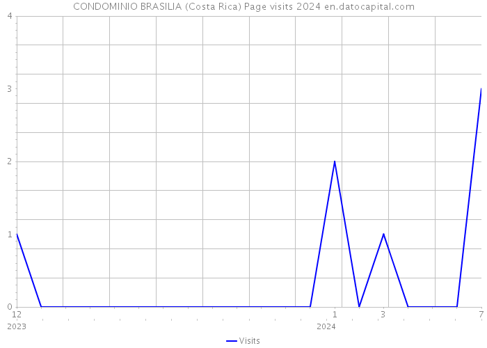 CONDOMINIO BRASILIA (Costa Rica) Page visits 2024 