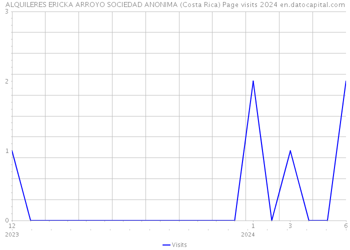 ALQUILERES ERICKA ARROYO SOCIEDAD ANONIMA (Costa Rica) Page visits 2024 