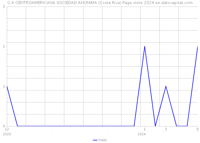 G A CENTROAMERICANA SOCIEDAD ANONIMA (Costa Rica) Page visits 2024 