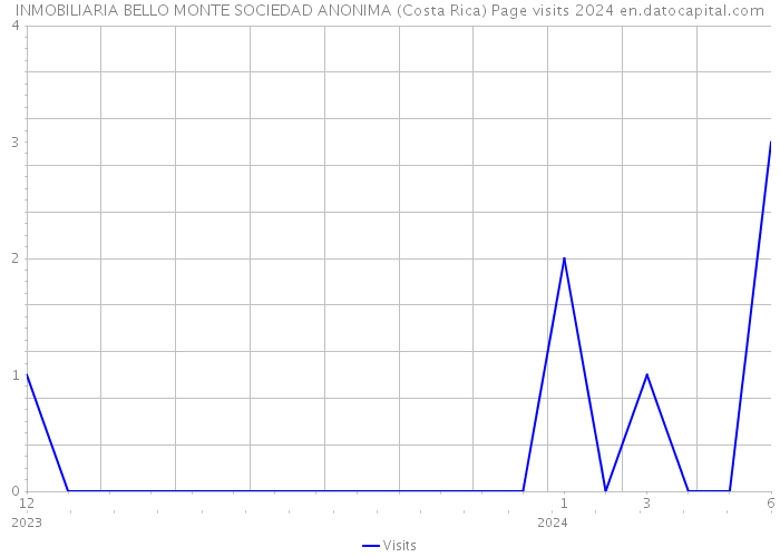 INMOBILIARIA BELLO MONTE SOCIEDAD ANONIMA (Costa Rica) Page visits 2024 