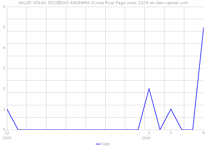 SALUD VISUAL SOCIEDAD ANONIMA (Costa Rica) Page visits 2024 