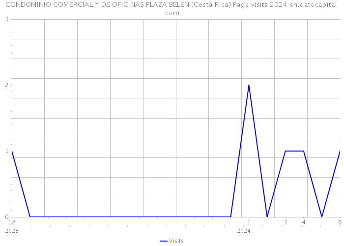 CONDOMINIO COMERCIAL Y DE OFICINAS PLAZA BELEN (Costa Rica) Page visits 2024 