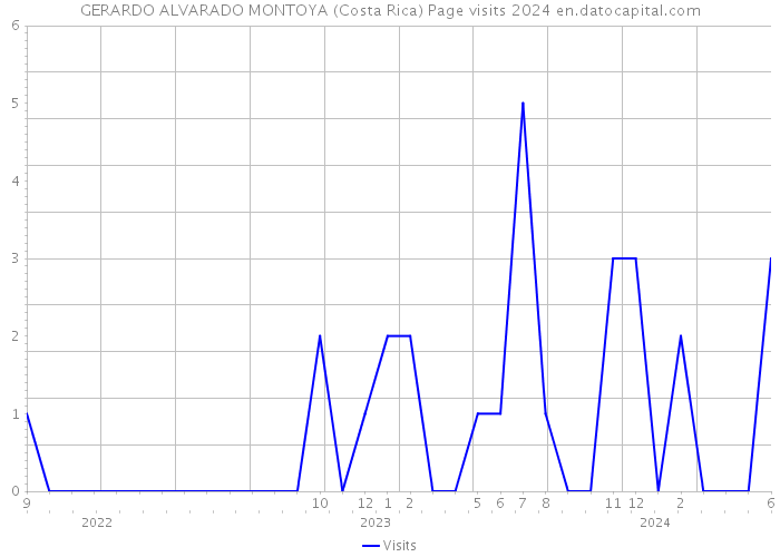 GERARDO ALVARADO MONTOYA (Costa Rica) Page visits 2024 