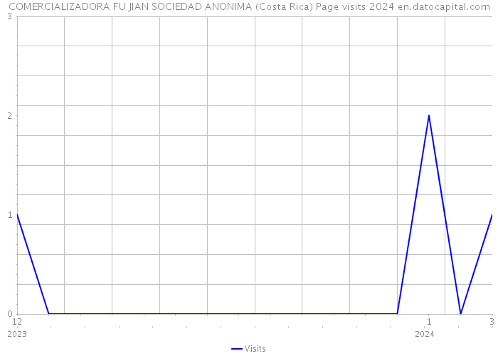 COMERCIALIZADORA FU JIAN SOCIEDAD ANONIMA (Costa Rica) Page visits 2024 