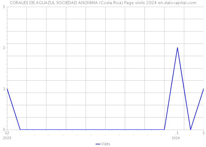 CORALES DE AGUAZUL SOCIEDAD ANONIMA (Costa Rica) Page visits 2024 