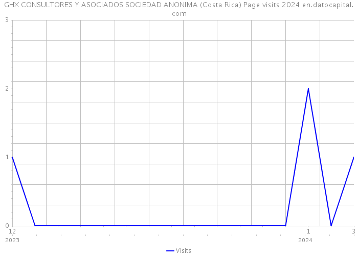 GHX CONSULTORES Y ASOCIADOS SOCIEDAD ANONIMA (Costa Rica) Page visits 2024 
