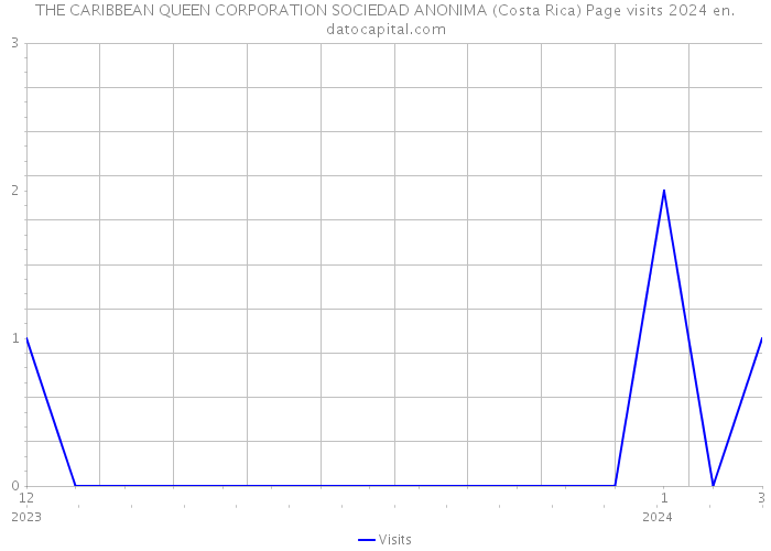 THE CARIBBEAN QUEEN CORPORATION SOCIEDAD ANONIMA (Costa Rica) Page visits 2024 