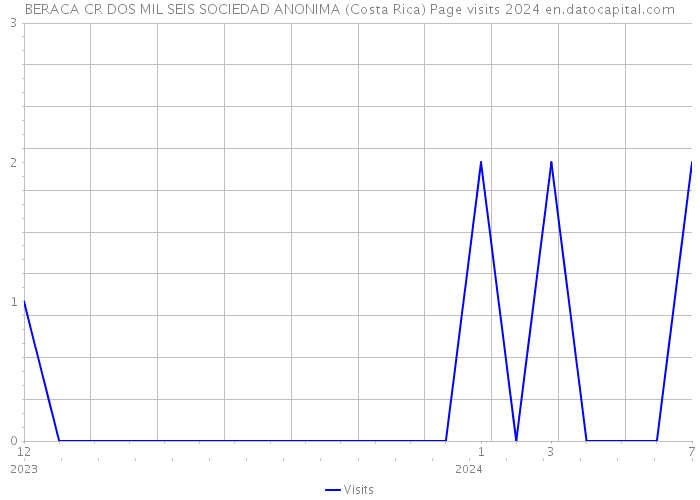 BERACA CR DOS MIL SEIS SOCIEDAD ANONIMA (Costa Rica) Page visits 2024 
