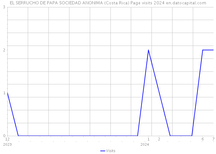 EL SERRUCHO DE PAPA SOCIEDAD ANONIMA (Costa Rica) Page visits 2024 