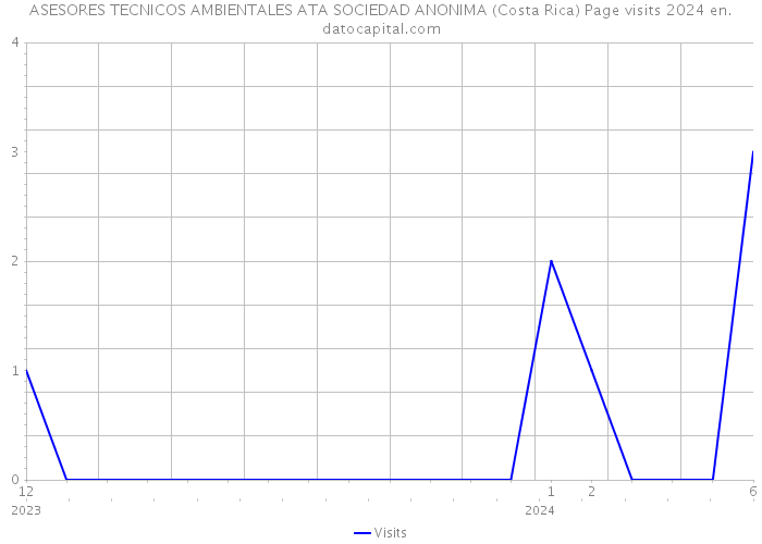ASESORES TECNICOS AMBIENTALES ATA SOCIEDAD ANONIMA (Costa Rica) Page visits 2024 