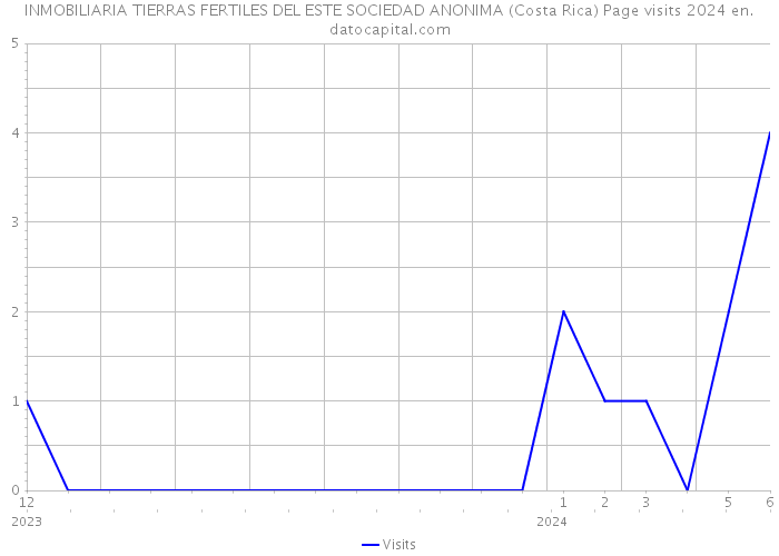 INMOBILIARIA TIERRAS FERTILES DEL ESTE SOCIEDAD ANONIMA (Costa Rica) Page visits 2024 