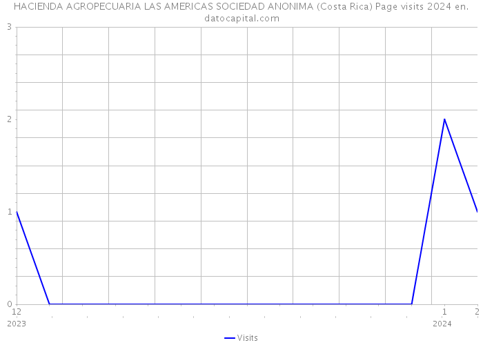 HACIENDA AGROPECUARIA LAS AMERICAS SOCIEDAD ANONIMA (Costa Rica) Page visits 2024 