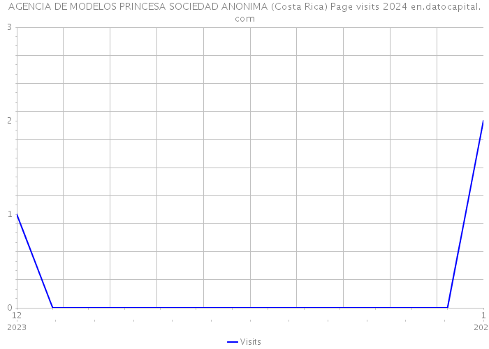 AGENCIA DE MODELOS PRINCESA SOCIEDAD ANONIMA (Costa Rica) Page visits 2024 