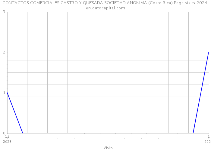 CONTACTOS COMERCIALES CASTRO Y QUESADA SOCIEDAD ANONIMA (Costa Rica) Page visits 2024 
