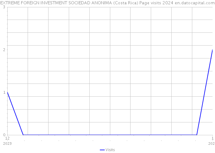 EXTREME FOREIGN INVESTMENT SOCIEDAD ANONIMA (Costa Rica) Page visits 2024 