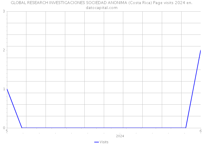 GLOBAL RESEARCH INVESTIGACIONES SOCIEDAD ANONIMA (Costa Rica) Page visits 2024 